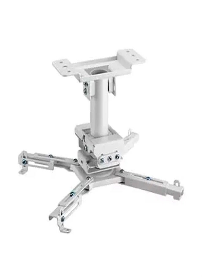 Skill Tech SH 07P Heavy-Duty Projector Ceiling Mount (For Pitched or Flat Ceiling), Profile 255mm, 45kg Load Capacity – White  - Image 1