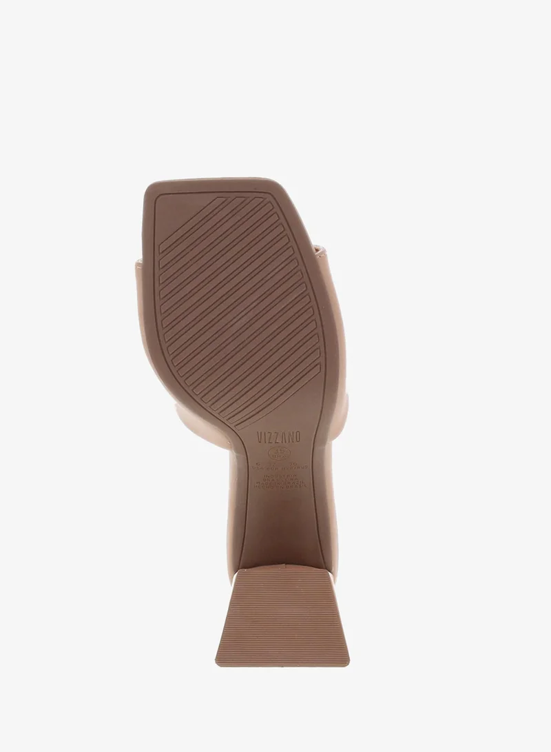 VIZZANO Nude High Heels Sandals with Back Strap – Elegant sling Back Heels for Girls & Ladies for Women | Best Price UAE