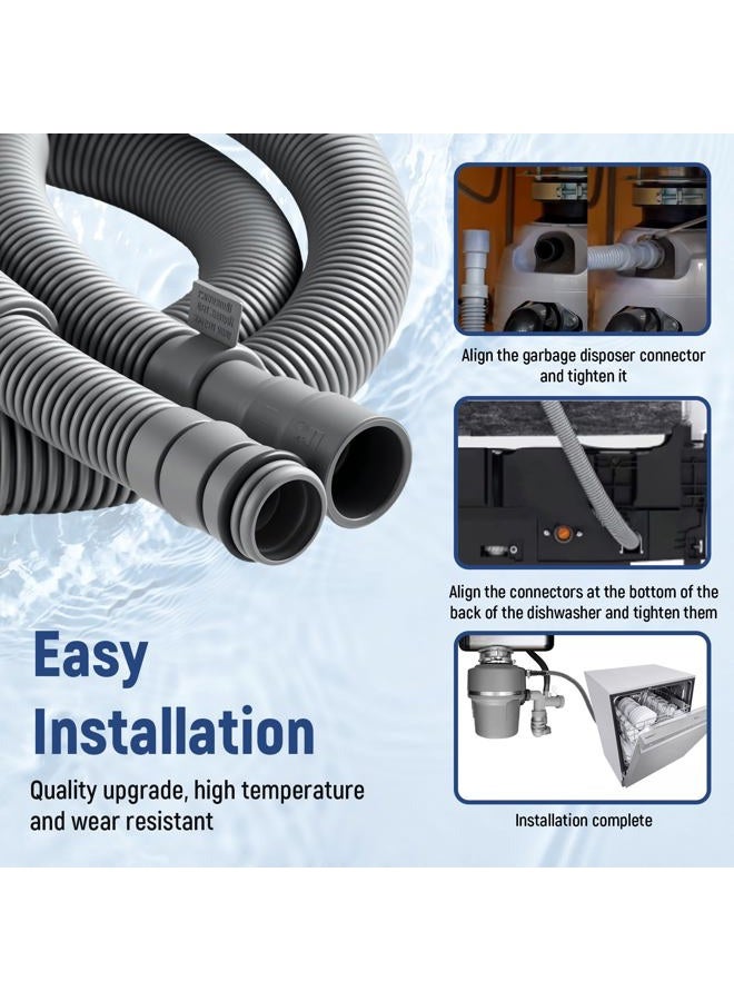 Ratiekc AEM74333104 AEM74333101 Dishwasher Drain Hose Compatible With LG Dishwasher Drain Hose LDF5545ST LDF5545BD LDF5545SS LDF5678ST LDFN4542S LDP6797ST Drain Hose Assembly Replacement AP7034217 PS16621806 - Image 5