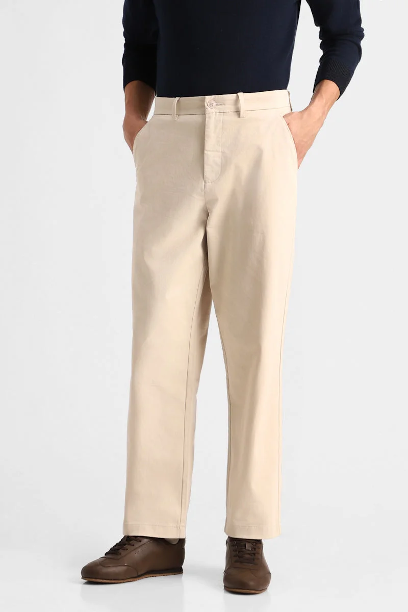 SNITCH بنطلون مريح بقصة فضفاضة قابلة للتمدد