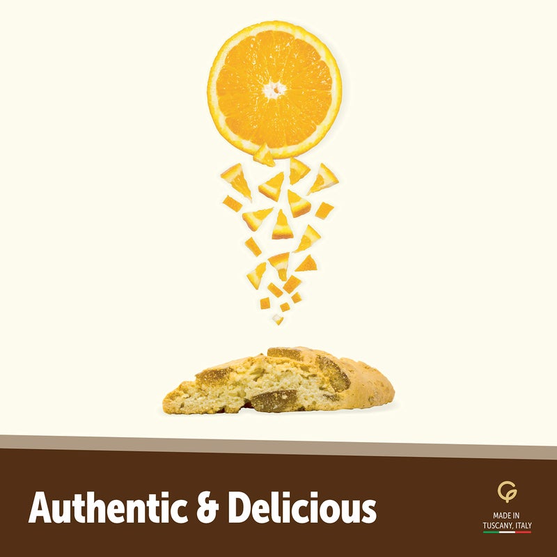 Gusta Authentic Soft Biscotti Cookies Made in Tuscany, Italy - Candied Orange - Original Two Bites Size - All Natural Ingredients - Fresh & Genuine Italian Dessert Treats - 8.82oz - Image 5