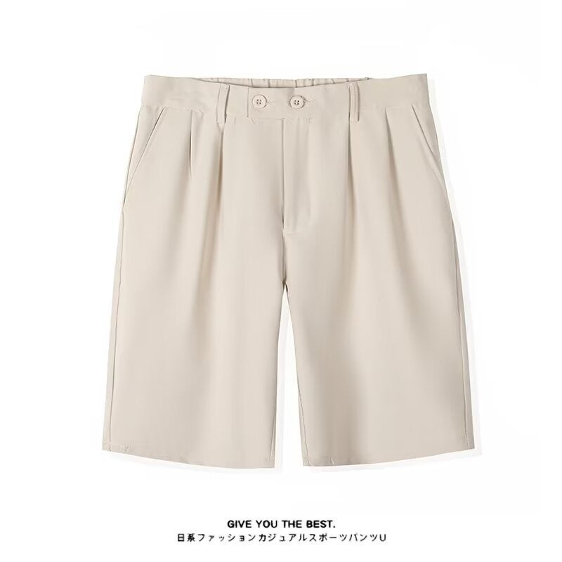Suit Shorts Men'S Explosive Loose Straight High-End Casual Pants Young Boys Summer Korean Fashionable Pants - Image 1