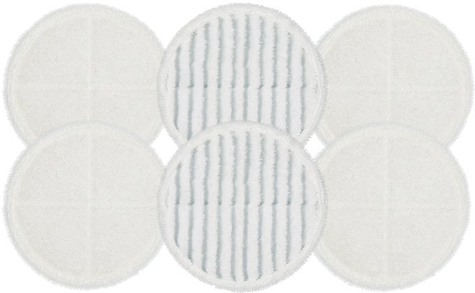 2124 REPLACEMENT PADS COMPATIBLE WITH BISSELL SPINWAVE HARD FLOOR CLEANER POWERED ROTATING MOP 2039 SERIES 2307 2315A PART 2124 6 PACK 4 SOFT PADS 2 SCRUBBY PADS