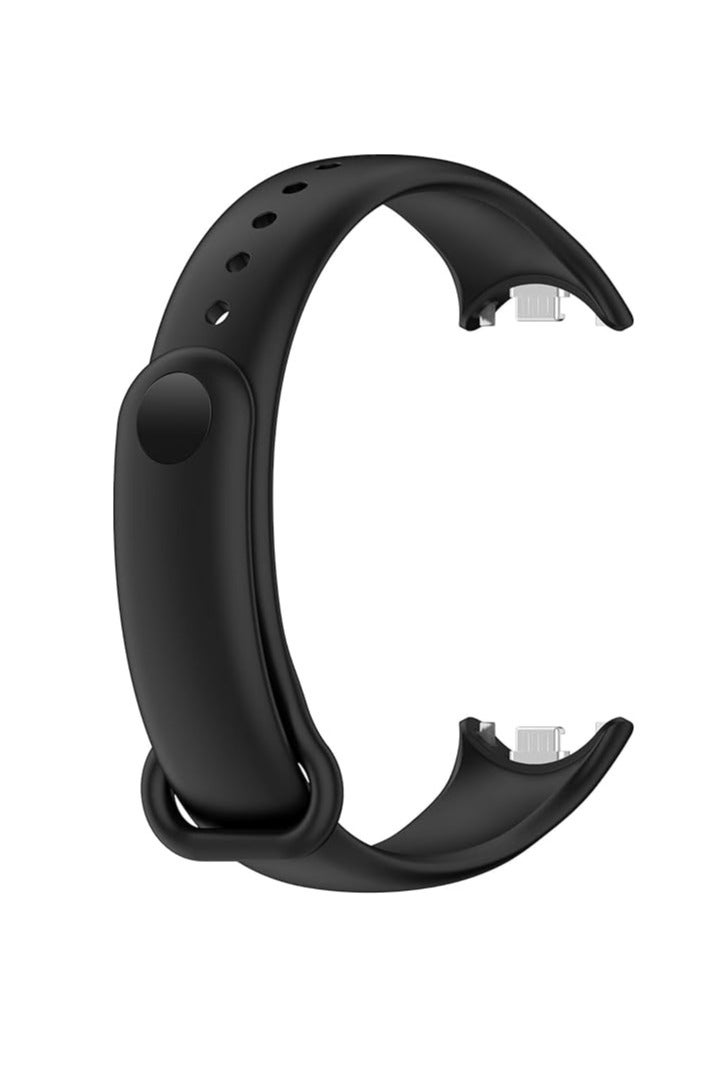 Silicone Bracelet for Xiaomi Smart Band 8, Sports Wristbands, Watch Strap, Replacement Strap for Xiaomi Mi Band 8 (Black) - Image 1