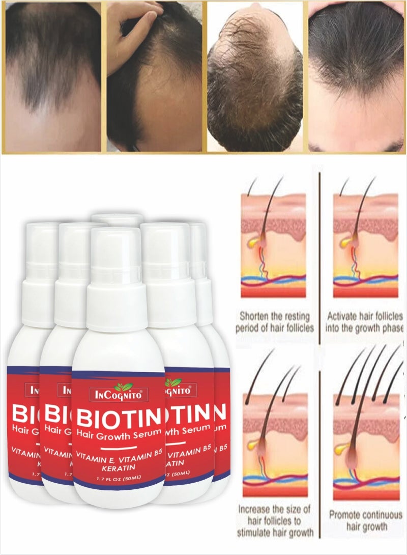 Incognito Biotin Hair Loss Treatment Serum 50ML Pack Of 6