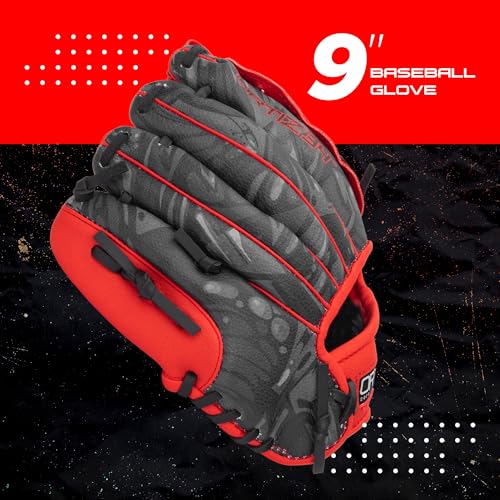 Ortiz34 Homerun Kids Tee Ball Set- David Ortiz 3-in-1 Aluminum Baseball Bat, Baseball, & Youth Baseball Glove Bundle (Made for Youth/Kids) (Red) - Image 3