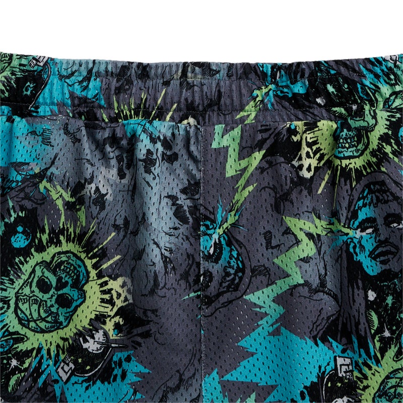 PUMA MELO Hive Mens Printed Basketball Shorts - Image 3