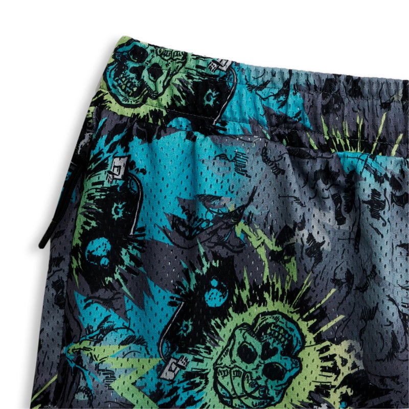 PUMA MELO Hive Mens Printed Basketball Shorts - Image 4