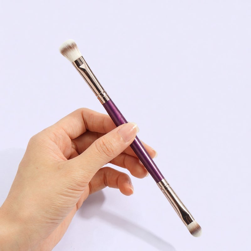 4 Pcs Dual End Eyeshadow Smudge Brush 2 in 1 Eyeshadow Brush Concealer Brush Soft Eyeshadow Applicators Double Sided Makeup Brushes Cosmetic Tool for Women Lady - Image 3