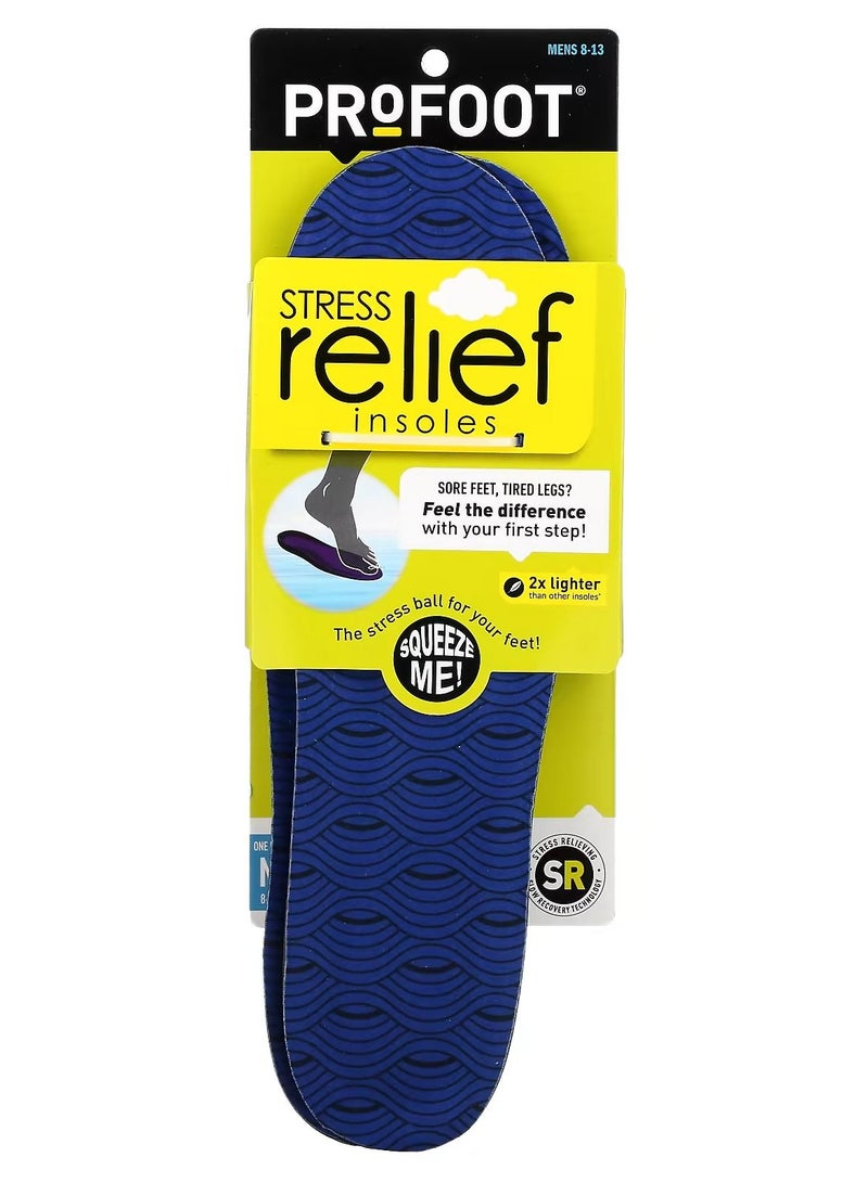 Profoot Stress Relief Insoles Mens 8-13 Pair  1 - Image 1