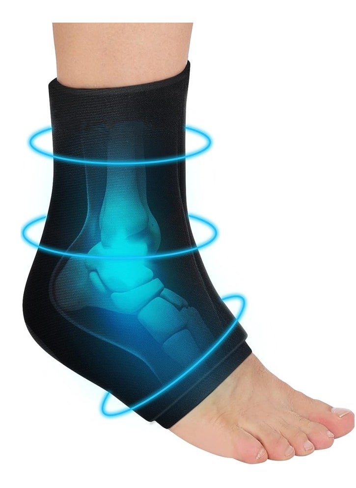 Ru syanl Ankle Foot Gel Ice Pack Wrap for Injuries Hot and Cold Therapies Achilles Tendonitis Plantar Fasciitis Swelling Sprained Post-Surgery Recovery Reusable and Flexible  - Image 1