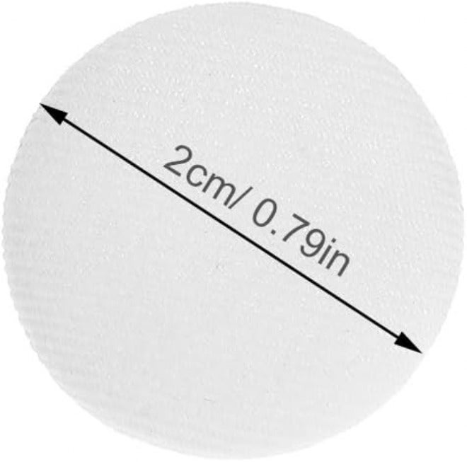 Alipis 30pcs White Fabric Covered Round Metal Shank Buttons 20mm for Sewing DIY Garments Jackets Bridal Gowns Coat Repairs - Image 2