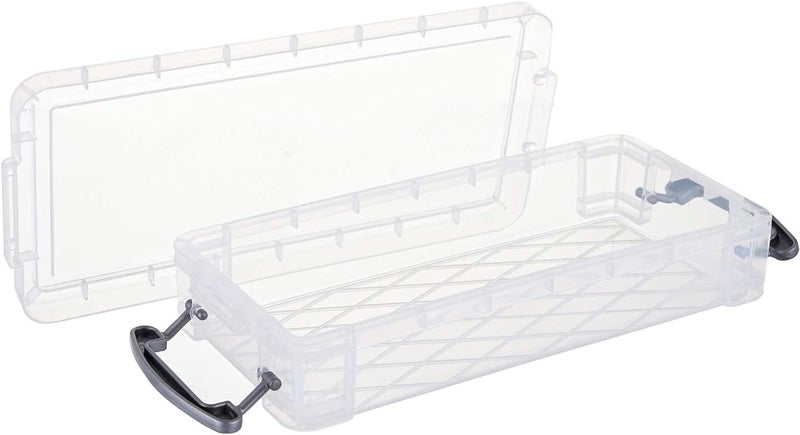 WUWEOT 8 Pack Large Capacity Plastic Pencil Box With Snaptight Lid Office Supplies Storage Organizer Watercolor Pen Drawing Tools Container 85x 4x 15 - Image 4
