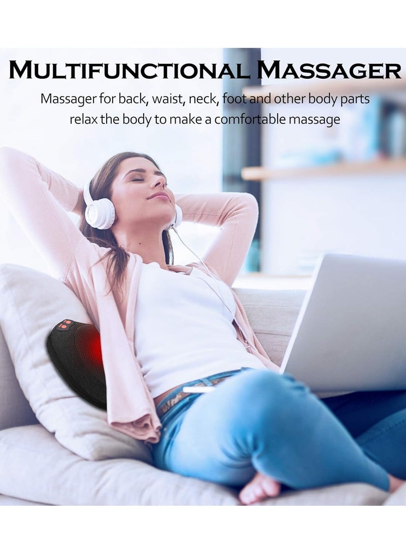 Generic Pillow Neck Massager with Heat, Back Massage Pillow with Heat, Electric Neck Massage Pillow with Deep Tissue Kneading, Massager for Legs, Shoulder, Muscle Pain Relief - Image 5