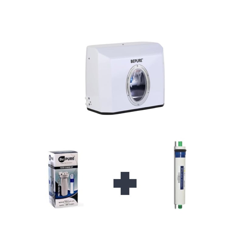 Bepure Annual Filter Change Kit RO Membrane for Bepure UTS Under Sink Model with Alkaline Cartridge - Image 1