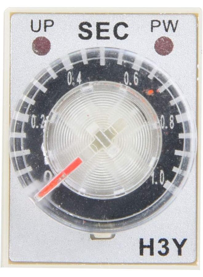 H3Y2 24VDC Time Relay Delay Timer Adjustable Transparent Dial 8 Pins Industrial Control 1S Size - Image 2