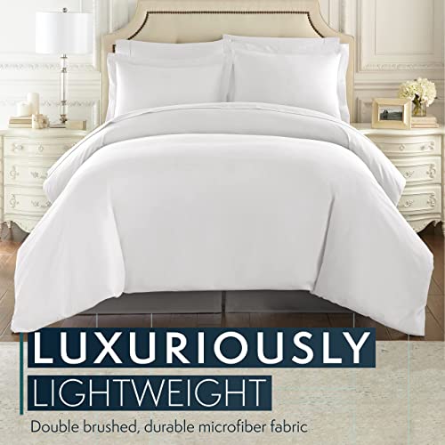 HC Collection Bed Skirt, Soft Microfiber Box Spring Cover, Bed Skirting Full Size, 14" Inch Drop, Wrinkle & Fade Resistant - Gray - Image 4