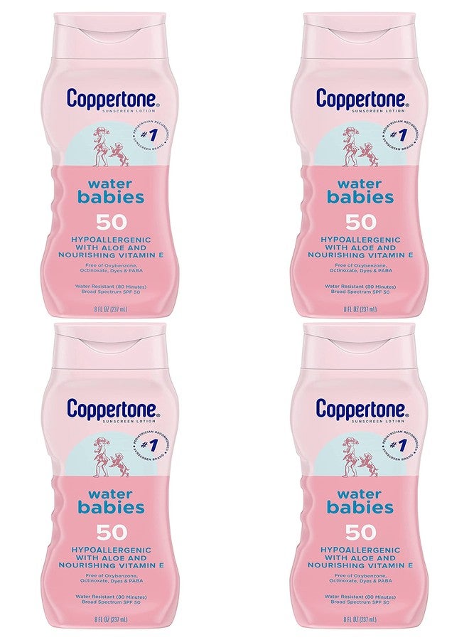 Coppertone Water Babies Non-Irritating Lotion with SPF 50 (Pack of 4) - Image 1