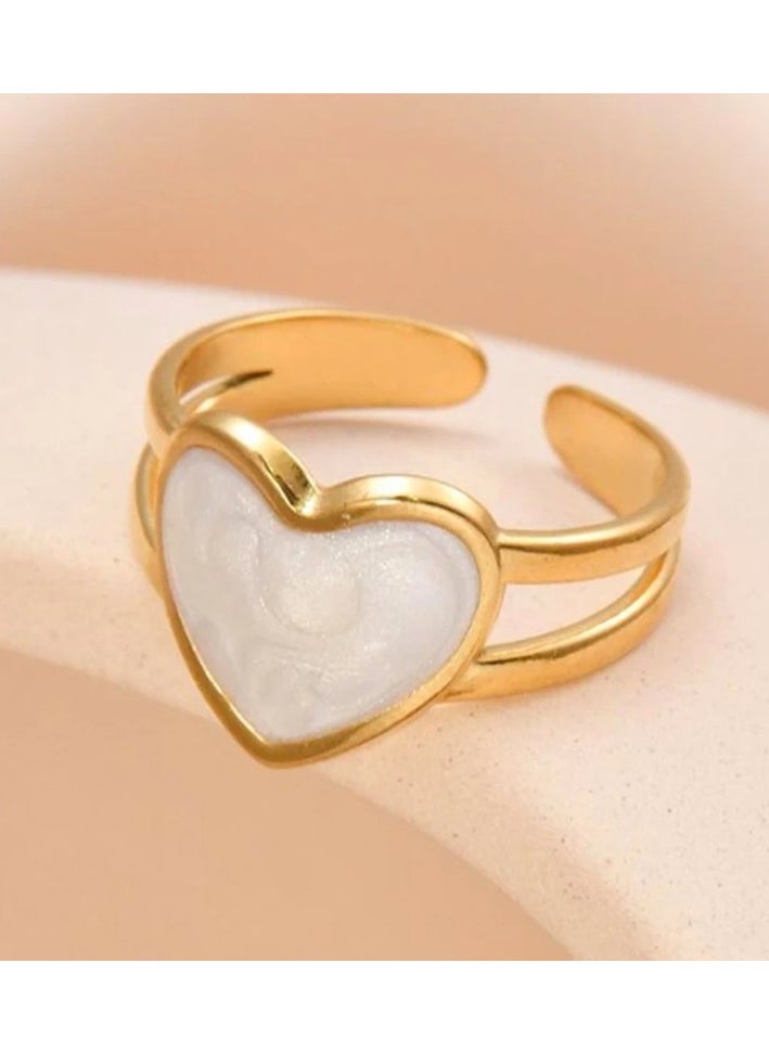 The Black Pearl Accessories - knuckle Adjustable Stainless Steel Golden Ring - Image 1