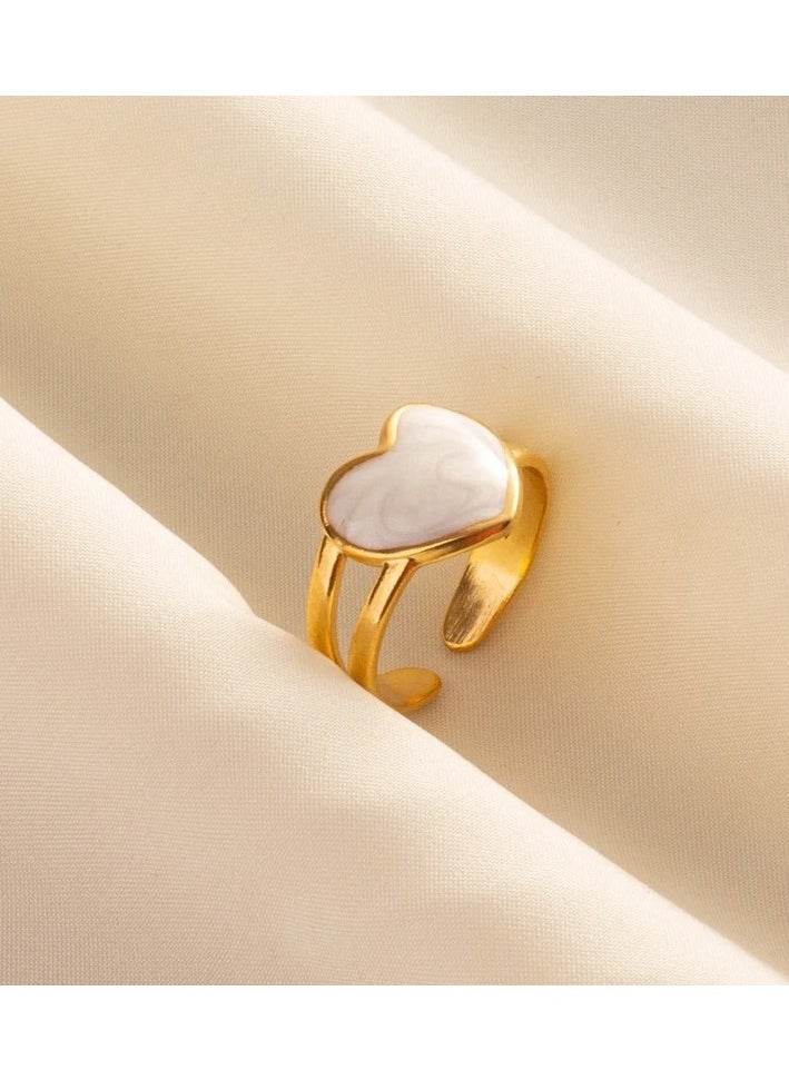 The Black Pearl Accessories - knuckle Adjustable Stainless Steel Golden Ring - Image 1