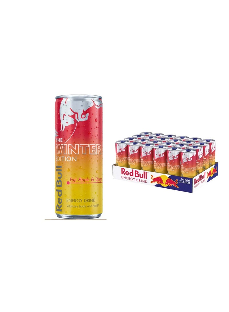 Red Bull The Winter Edition Fuji Apple & Ginger Energy Drink Cans - (24x250ml)