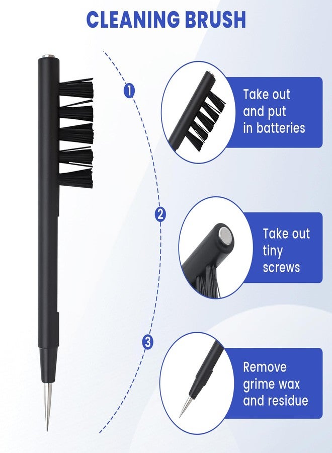 KCMOSGI Hearing Amplifier Cleaning Tools, Hearing Amplifier Cleaning Accessories Compatible with Audien Hearing Aid, 6 Sizes Silicone Dome, Cleaning Brush with Screwdriver, Wax Guards - Image 4