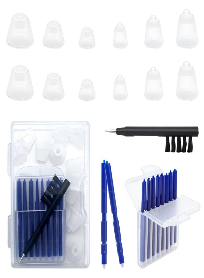 KCMOSGI Hearing Amplifier Cleaning Tools, Hearing Amplifier Cleaning Accessories Compatible with Audien Hearing Aid, 6 Sizes Silicone Dome, Cleaning Brush with Screwdriver, Wax Guards - Image 1