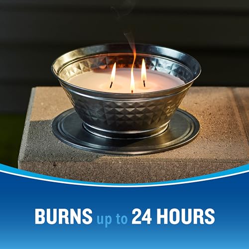 Cutter Outdoor Scented Candle Citronella and Mint Scent Brings Glow and Ambiance to Your Outdoor Space, 20 Ounces - Image 2