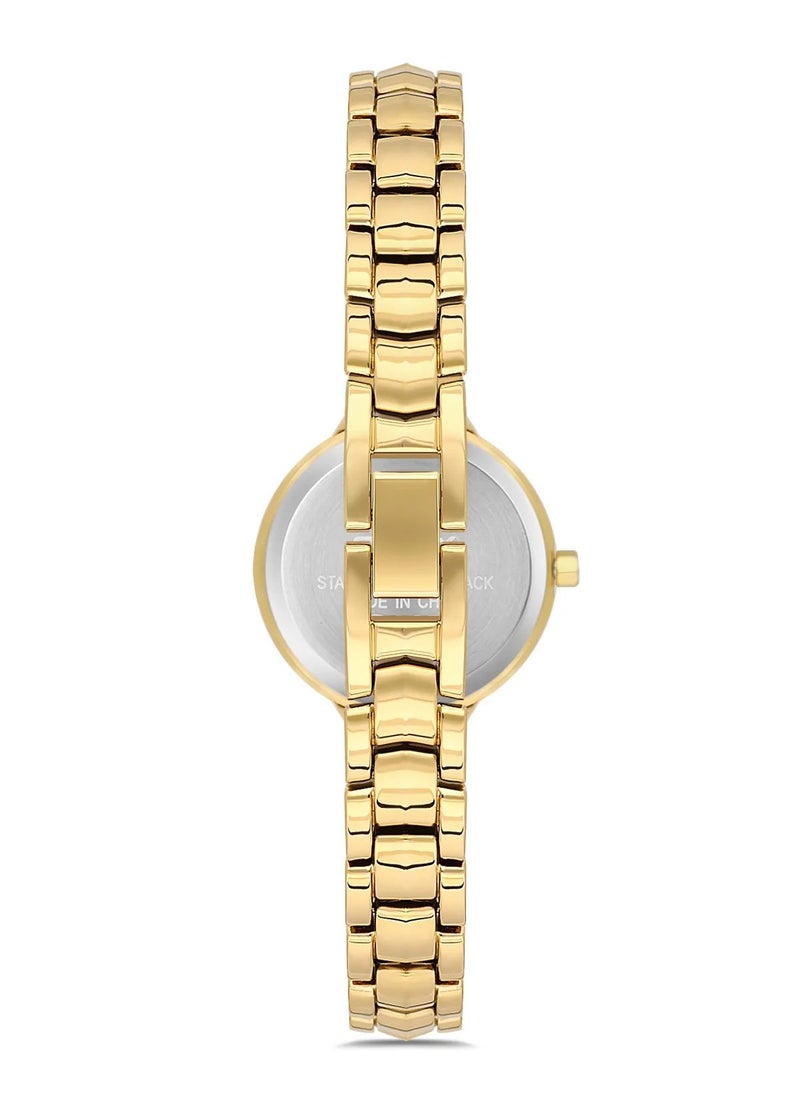 OMAX - Omax Women's Gold Luxury Wrist Watch, Watches for Women, Stainless Watches, Luxury Steel Band, White Oval Dial, Waterproof Watch, 1 Year Warranty - Image 1