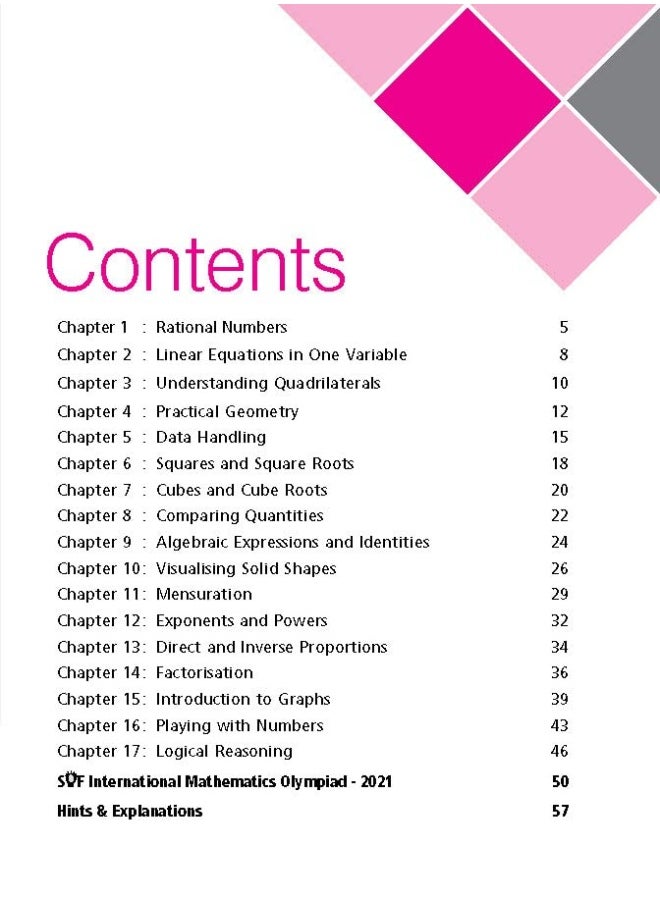 International Mathematics Olympiad (IMO) Work Book for Class 8 - MCQs, Previous Years Solved Paper and Achievers Section - Olympiad Books For 2022-2023 Exam  - Image 5