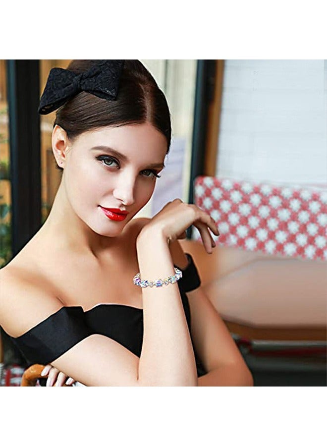 Beyond Block Crystals Design Bracelet, Anti Rust and Anti Fading Bracelet, Bangle for Women Jewelry (Clear) - Image 4