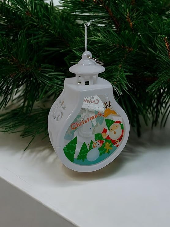 SESONBY Christmas Decorative Lamp LED Light 10 cm Diameter  - Image 4