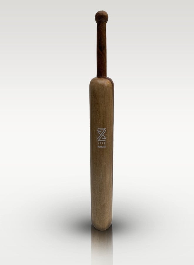 zaxx 4kg Wooden Indian Clubs, Mugdar, Meel, Clubbell, Karla Kattai, Original Wooden Mugdar (Sheesham Wood) - Image 1