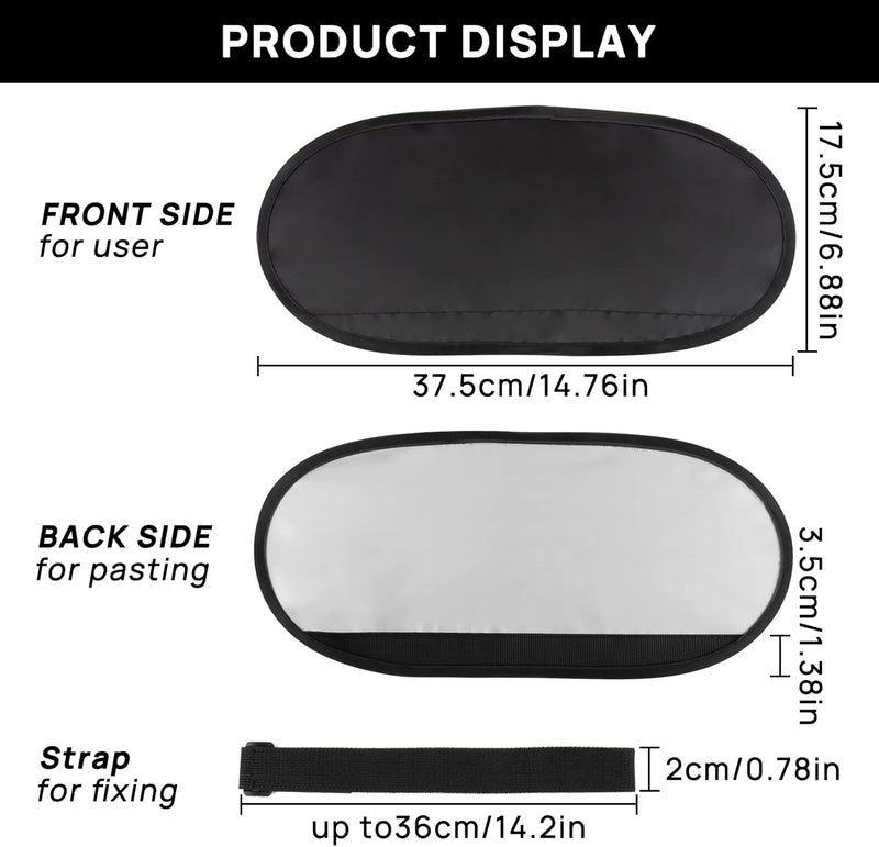 PSLER Car Visor Extender Sunshade - 2pcs Black - Image 3