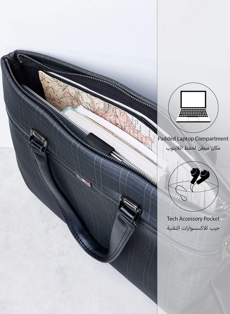 Robert Wood Printed Premium Laptop Bag