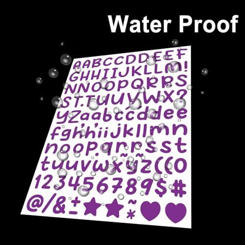 STORE 2508 Store2508 Alphabet Letter Stickers for Kids and Adults | 15 Sheets in 15 Colours | Waterproof Self Adhesive Letters Numbers Symbols for Scrapbooking DIY Crafts Journals Laptops Planners Cards Decor - Image 5