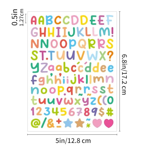 STORE 2508 Store2508 Alphabet Letter Stickers for Kids and Adults | 15 Sheets in 15 Colours | Waterproof Self Adhesive Letters Numbers Symbols for Scrapbooking DIY Crafts Journals Laptops Planners Cards Decor - Image 4