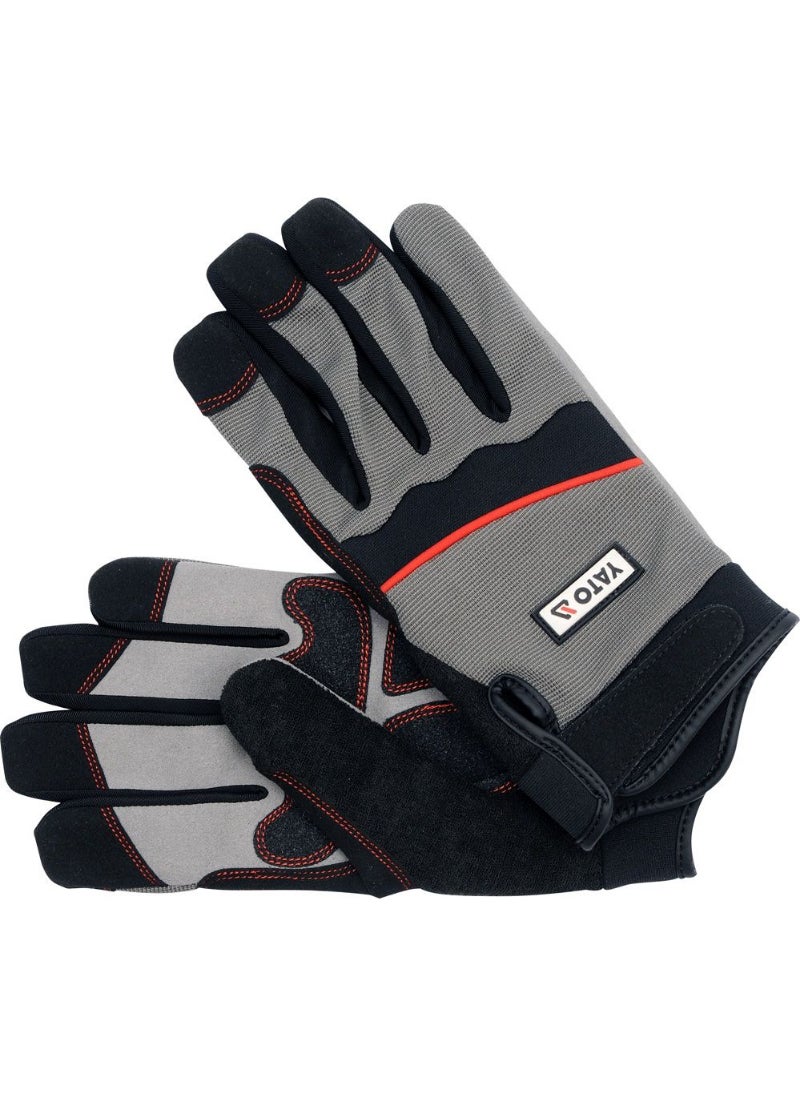 Yato - YATO Working Gloves PVC/PE Size-7/L 1pair on Header Card YT-7466 - Image 1