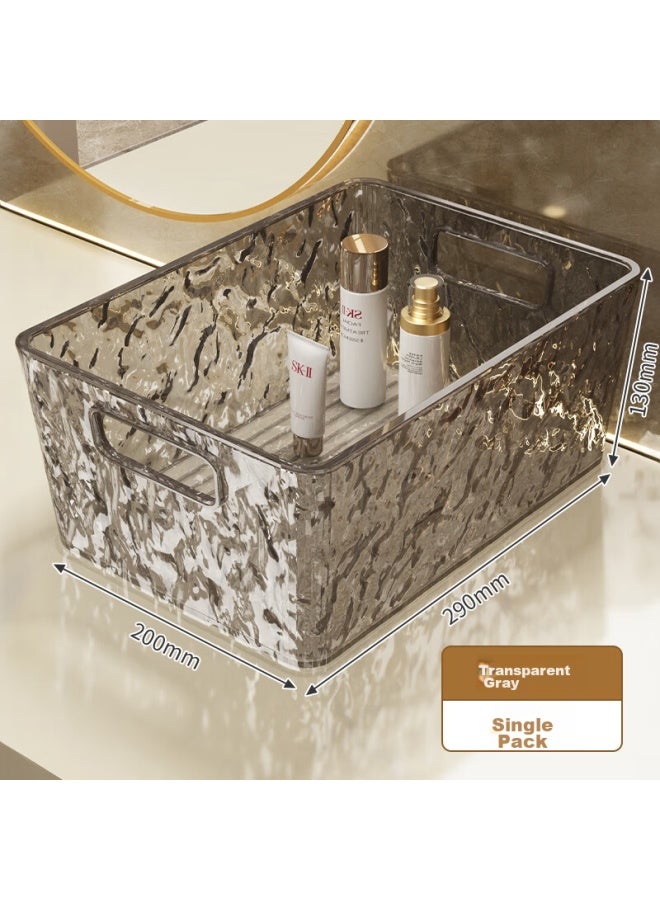 Additive Degree Jiadu Cosmetic Storage Box, Bathroom Vanity, Acrylic Transparent Storage Basket, Toiletry Organizer, Skincare Product Storage Rack - Image 1