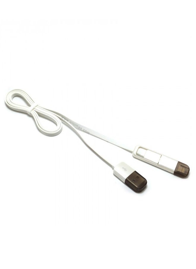 REMAX - transformer cable 2 in 1 dual micro usb and lightning - Image 1