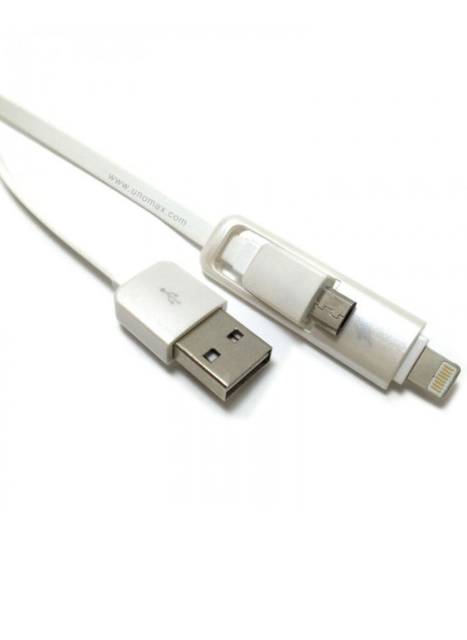 REMAX - transformer cable 2 in 1 dual micro usb and lightning - Image 1