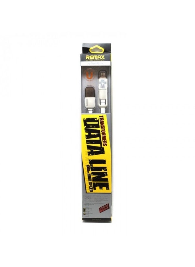 REMAX - transformer cable 2 in 1 dual micro usb and lightning - Image 1