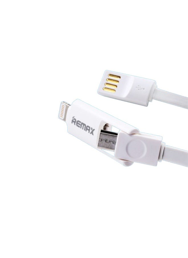 REMAX - transformer cable 2 in 1 dual micro usb and lightning - Image 1