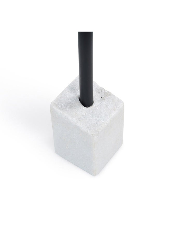 Pan Home Zyth Accent Table Marble - Black & White  - Image 3
