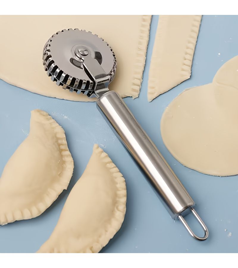 2pcs Stainless Steel Floral Roller Press Pastry Cutter Wheel for Cutting Sealing Crimping - Image 5
