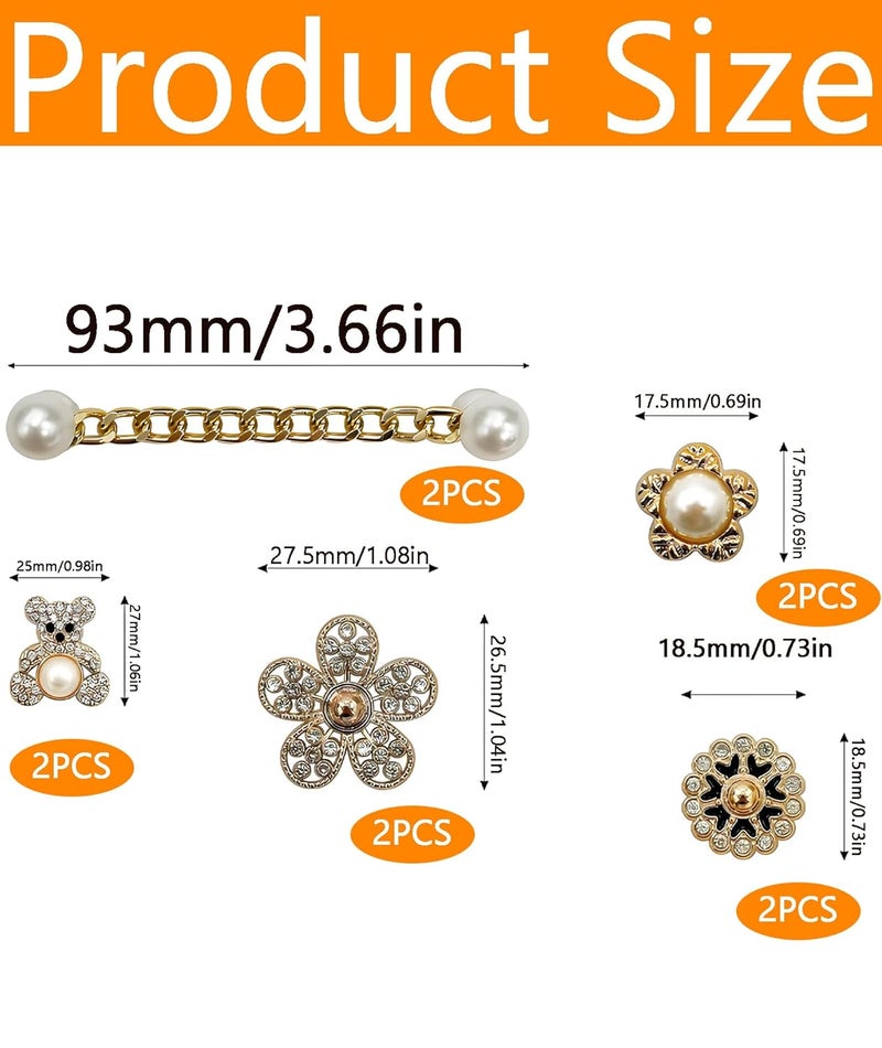 CartHome 10 Pcs Charms for Crocs, Shoe Charms Decoration,Cartoon Shoe Buckle Diy Shoe Accessories Suitable for Sandals and Clogs, Breathable Shoe Buckles for Girls and Women, Great Birthday Gifts - Image 2