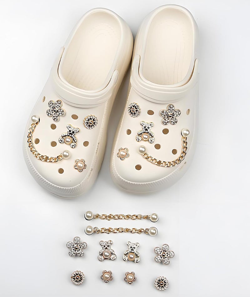 CartHome 10 Pcs Charms for Crocs, Shoe Charms Decoration,Cartoon Shoe Buckle Diy Shoe Accessories Suitable for Sandals and Clogs, Breathable Shoe Buckles for Girls and Women, Great Birthday Gifts - Image 5