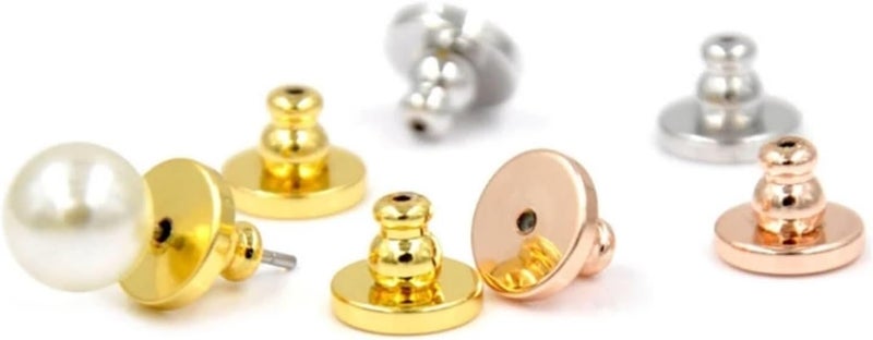 Earring Lifters 12Pcs Stylish Earring Lifters Comfortable Clasp for Stud Secure Earnut(Silver) - Image 4