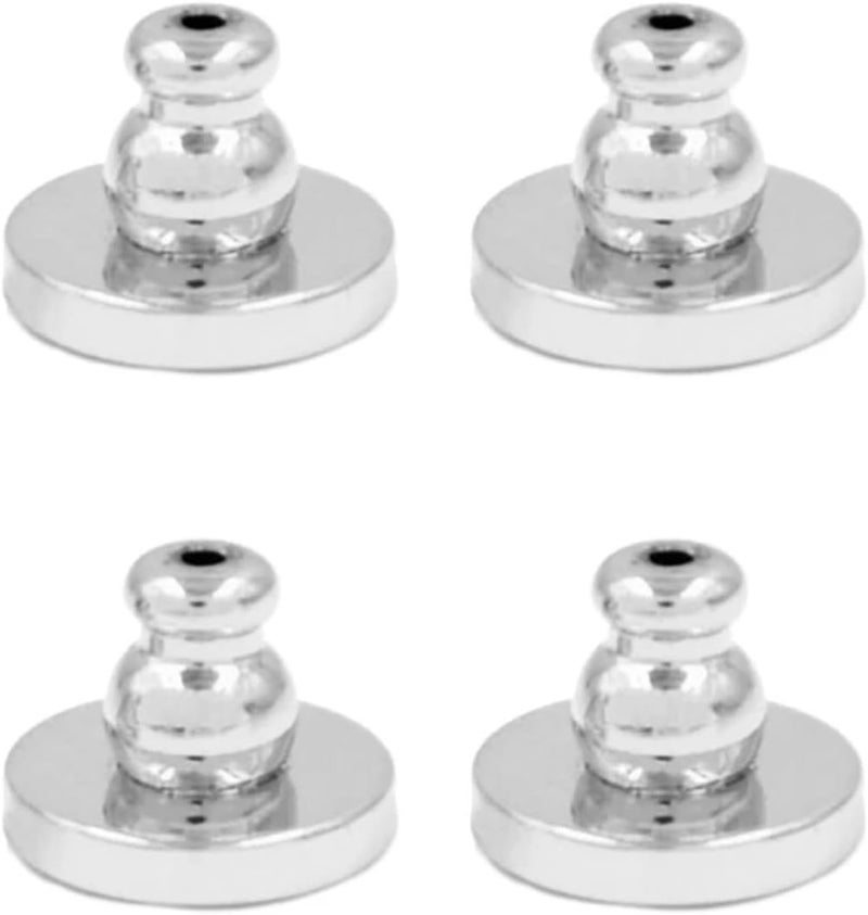 Earring Lifters 12Pcs Stylish Earring Lifters Comfortable Clasp for Stud Secure Earnut(Silver) - Image 1