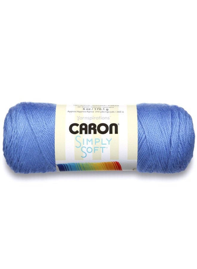 CARON Simply Soft Brites Yarn, 6 oz, Berry Blue, 1 Ball - Image 1